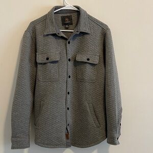 Women’s  Quilted Gray Shirt Jacket